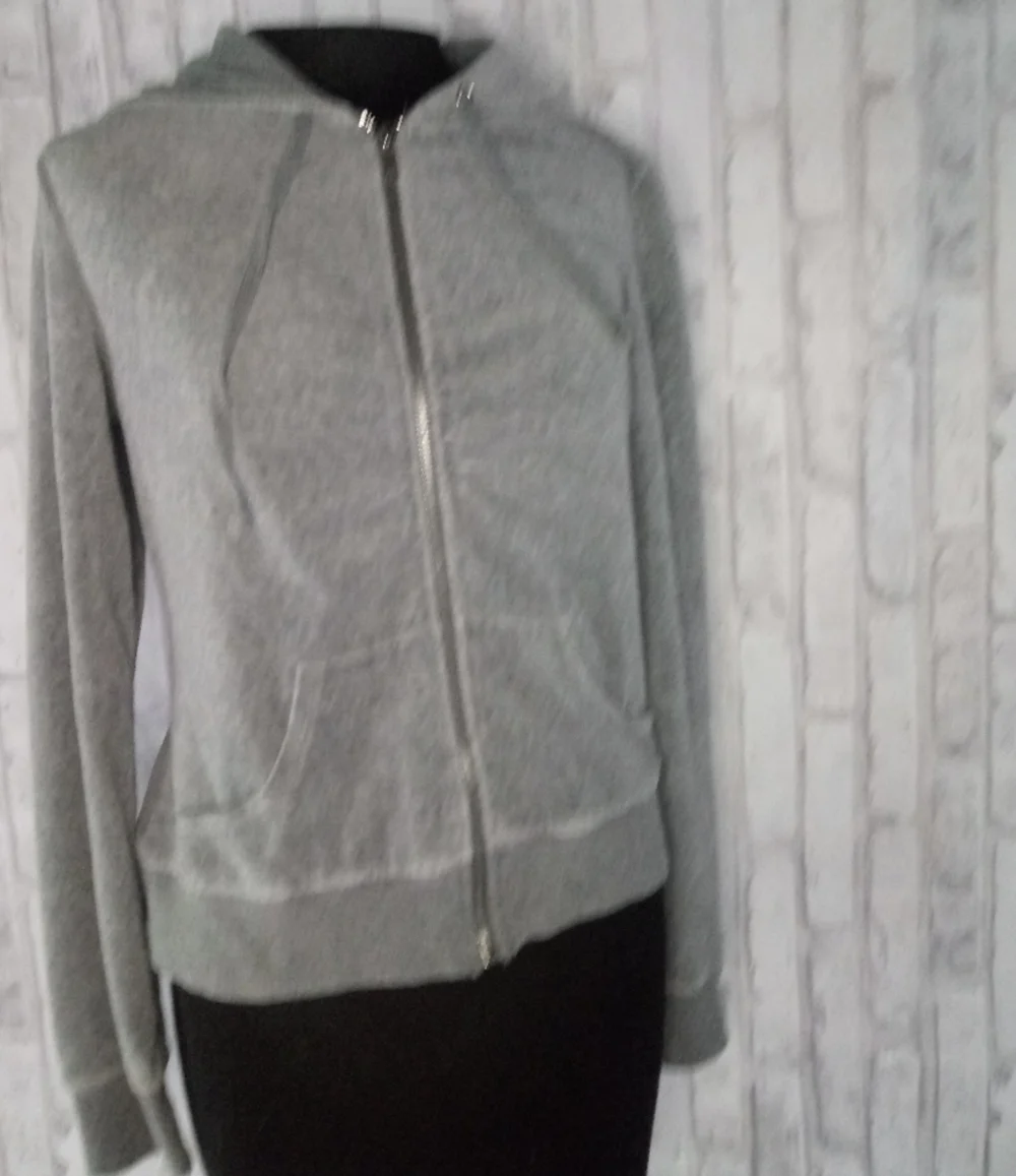 XXI woman's gray zip-up Hoodie jacket